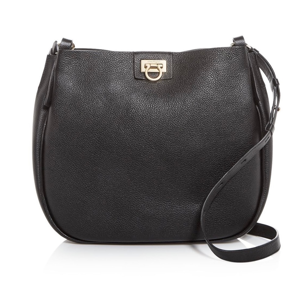 NWT SALVATORE FERRAGAMO Women’s Reverse Leather Hobo